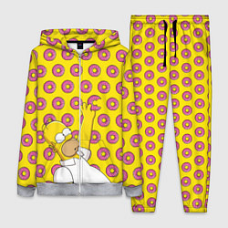 Женский 3D-костюм Пончики Гомера Симпсона, цвет: 3D-меланж