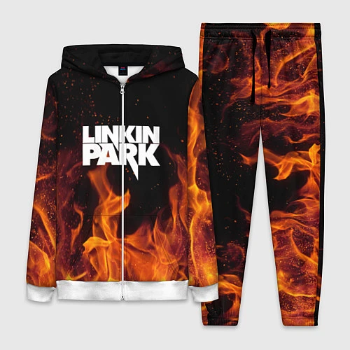 Женский костюм Linkin Park: Hell Flame / 3D-Белый – фото 1