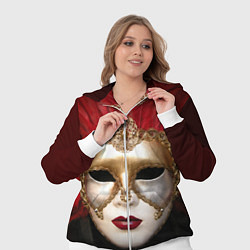 Женский 3D-костюм Венецианская маска, цвет: 3D-белый — фото 2