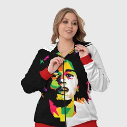 Женский 3D-костюм Bob Marley: Colors, цвет: 3D-красный — фото 2