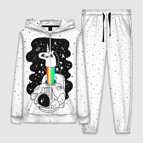 Женский костюм Единорог астронавт / 3D-Белый – фото 1