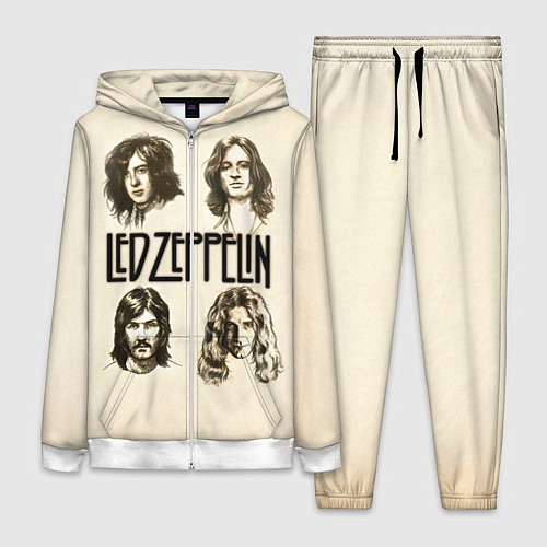 Женский костюм Led Zeppelin Guys / 3D-Белый – фото 1
