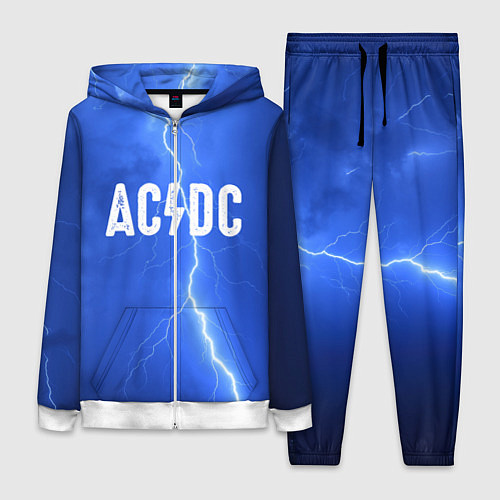 Женский костюм AC/DC: Lightning / 3D-Белый – фото 1
