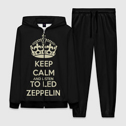 Женский 3D-костюм Keep Calm & Led Zeppelin, цвет: 3D-черный