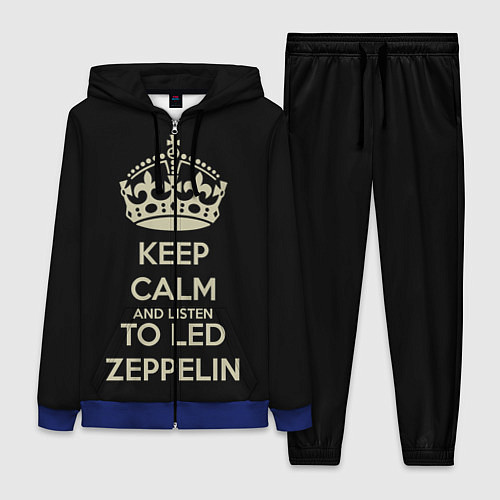 Женский костюм Keep Calm & Led Zeppelin / 3D-Синий – фото 1