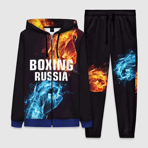 Женский костюм Boxing Russia / 3D-Синий – фото 1