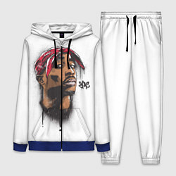 Женский 3D-костюм 2Pac, цвет: 3D-синий