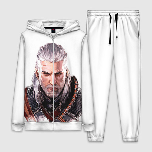 Женский костюм Геральт / 3D-Белый – фото 1