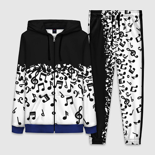 Женский костюм Поглощение музыкой / 3D-Синий – фото 1