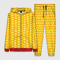 Женский 3D-костюм Сладкая вареная кукуруза, цвет: 3D-красный