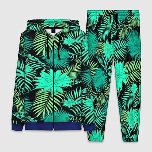 Женский костюм Tropical pattern / 3D-Синий – фото 1