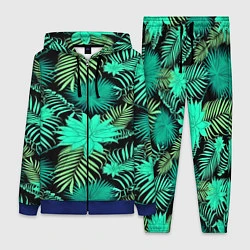 Женский 3D-костюм Tropical pattern, цвет: 3D-синий