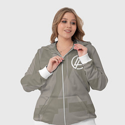 Женский 3D-костюм Linkin Park: Grey style, цвет: 3D-белый — фото 2