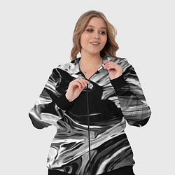Женский 3D-костюм Серые краски, цвет: 3D-черный — фото 2