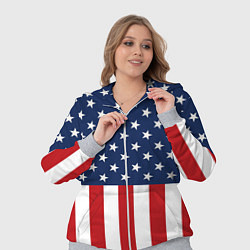 Женский 3D-костюм Флаг США, цвет: 3D-меланж — фото 2