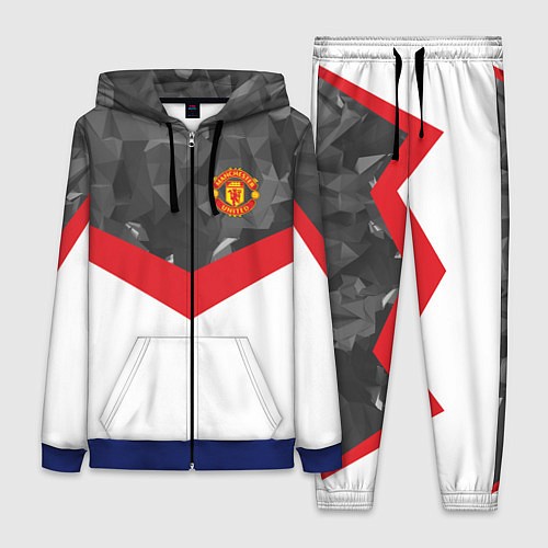 Женский костюм Man United FC: Grey Polygons / 3D-Синий – фото 1