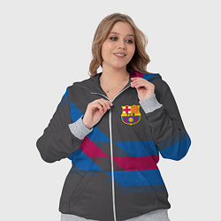 Женский 3D-костюм Barcelona FC: Dark style, цвет: 3D-меланж — фото 2