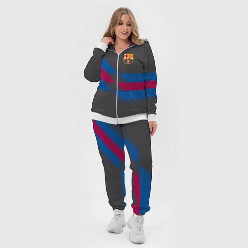 Женский костюм Barcelona FC: Dark style / 3D-Белый – фото 4