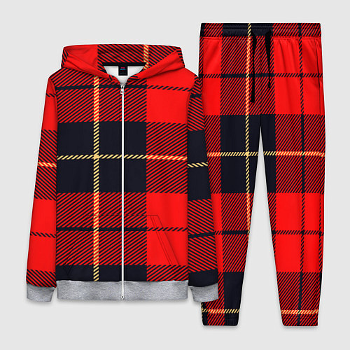 Женский костюм Клетка / 3D-Меланж – фото 1