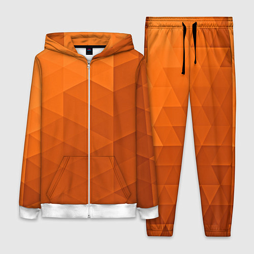 Женский костюм Orange abstraction / 3D-Белый – фото 1