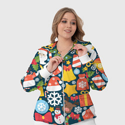 Женский 3D-костюм Новогодний набор, цвет: 3D-белый — фото 2