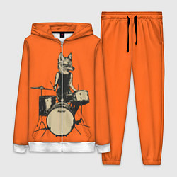 Женский 3D-костюм Drums Fox, цвет: 3D-белый