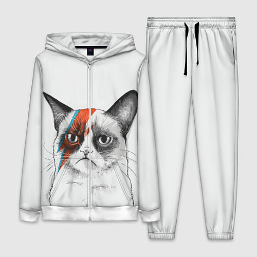 Женский костюм David Bowie: Grumpy cat / 3D-Белый – фото 1