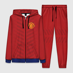 Женский 3D-костюм Manchester United: Red Lines, цвет: 3D-синий