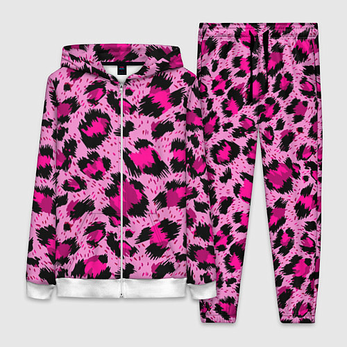 Женский костюм Розовый леопард / 3D-Белый – фото 1