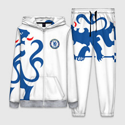 Женский 3D-костюм FC Chelsea: White Lion, цвет: 3D-меланж