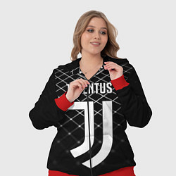 Женский 3D-костюм FC Juventus: Black Lines, цвет: 3D-красный — фото 2