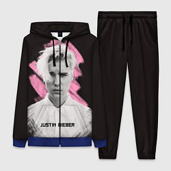 Женский 3D-костюм Justin Bieber: Pink Splash, цвет: 3D-синий