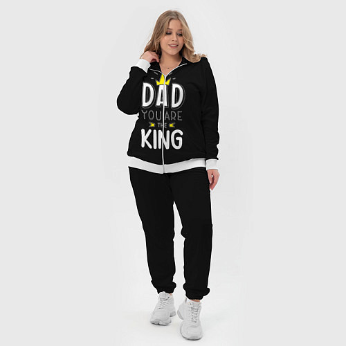 Женский костюм Dad you are the King / 3D-Белый – фото 4