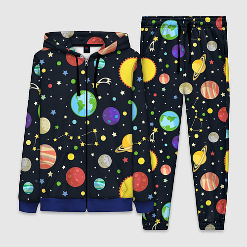Женский костюм Солнечная система / 3D-Синий – фото 1
