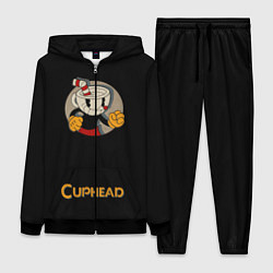 Женский 3D-костюм Cuphead: Black Mugman, цвет: 3D-черный