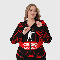 Женский 3D-костюм CS:GO - Матвей, цвет: 3D-черный — фото 2