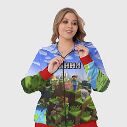 Женский 3D-костюм Майнкрафт: Даниил, цвет: 3D-красный — фото 2