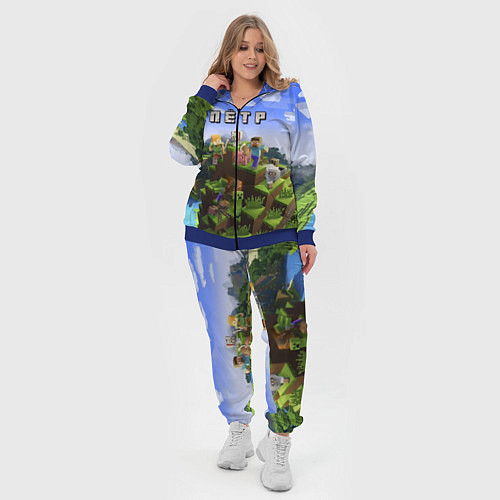 Женский костюм Майнкрафт: Пётр / 3D-Синий – фото 4