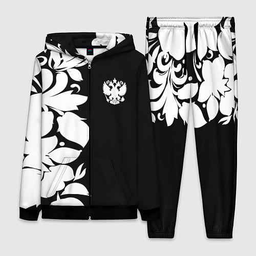 Женский костюм Russia: B&W Floral / 3D-Черный – фото 1