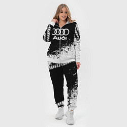 Женский 3D-костюм Audi: Black Spray, цвет: 3D-белый — фото 2