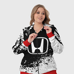 Женский 3D-костюм Honda: Black Spray, цвет: 3D-красный — фото 2