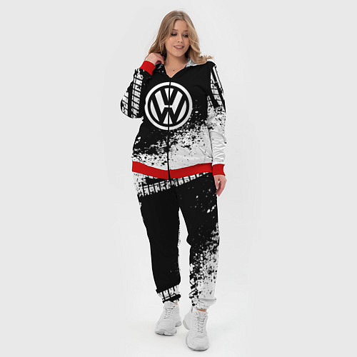 Женский костюм Volkswagen: Black Spray / 3D-Красный – фото 4