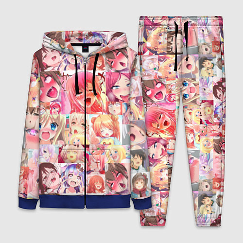 Женский костюм Ahegao / 3D-Синий – фото 1