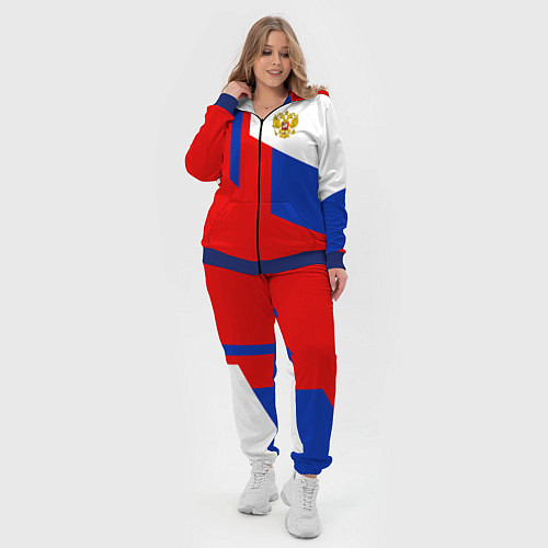 Женский костюм Russia: Geometry Tricolor / 3D-Синий – фото 4