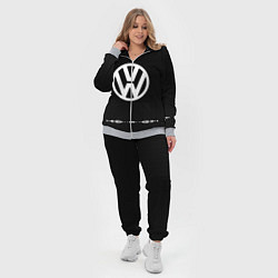 Женский 3D-костюм Volkswagen: Black Abstract, цвет: 3D-меланж — фото 2