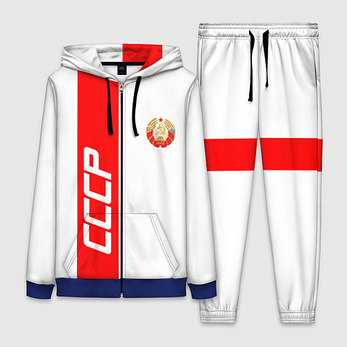 Женский костюм СССР: White Collection / 3D-Синий – фото 1