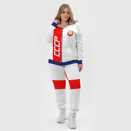 Женский костюм СССР: White Collection / 3D-Синий – фото 4