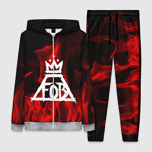 Женский костюм Fall Out Boy: Red Flame / 3D-Меланж – фото 1