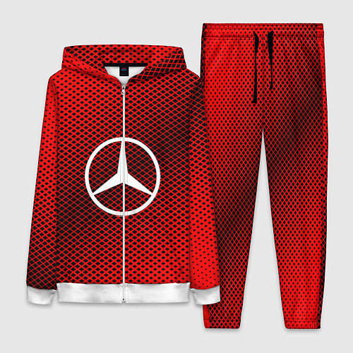 Женский костюм Mercedes: Red Carbon / 3D-Белый – фото 1