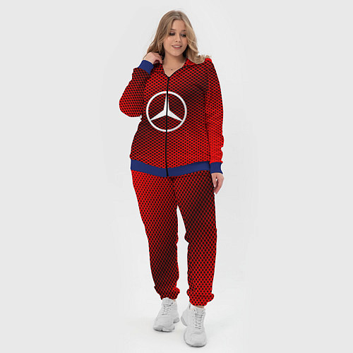 Женский костюм Mercedes: Red Carbon / 3D-Синий – фото 4